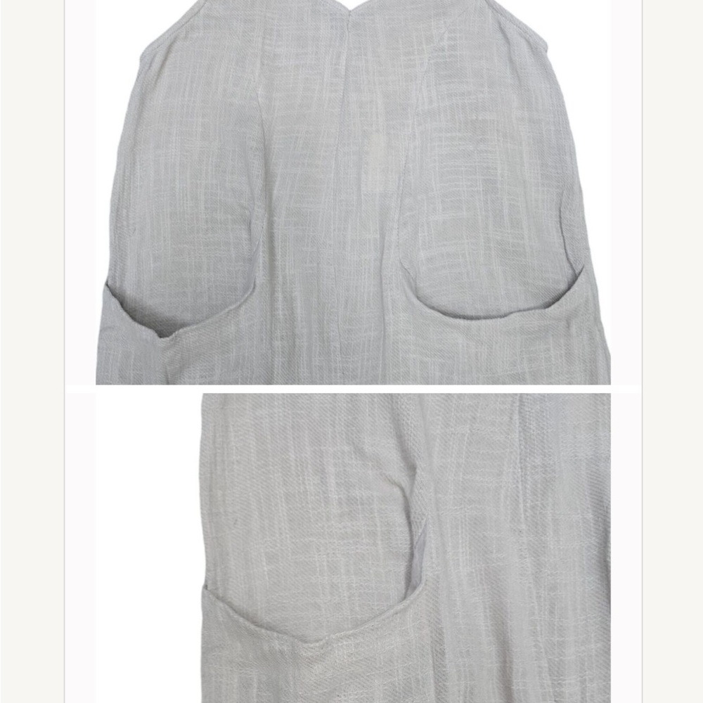 Free People Light Gray Sleeveless Jumpsuit - Picture 6 of 8